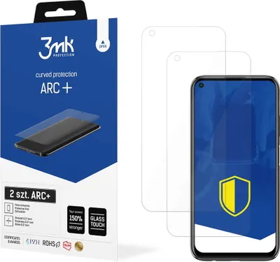 Produktbild von 3mk Display Schutzfolie ARC+ für Huawei P40 Lite  0,17mm Self-Heal (2 Stück)