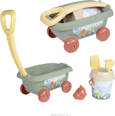 Produktbild von Smoby Toys Handwagen mit Eimergarnitur - Meeresmoti