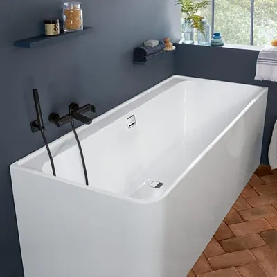 Productafbeelding van Villeroy & Boch Collaro inbouwbad, vrijstaand model, duo, 179 x 79 cm, voor hoekopstelling, rechts