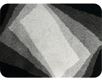 Produktbild von spirella Badteppich KALI 90 x 60 cm grau schwarz