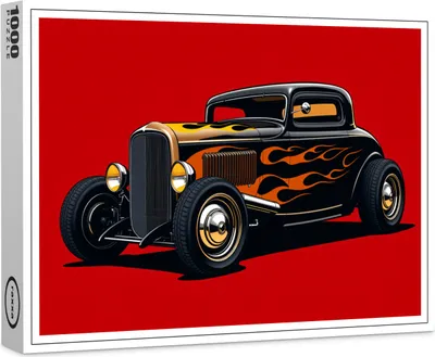 Produktbild von raxxa Premium-Puzzle "Hot Rod Ford Coupe", 1000 Teile