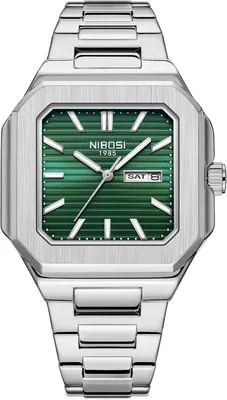 Produktbild von Herren Armbanduhr Analog Quarz Edelstahl Quadratisch Wasserdicht Business Militär Uhr Klassische Designeruhr für Männer