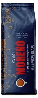 Zdjęcie produktu dla Moreno Super Moreno 1 kg ziarna całe 8 mieszanka krajowa, długotrwała crema