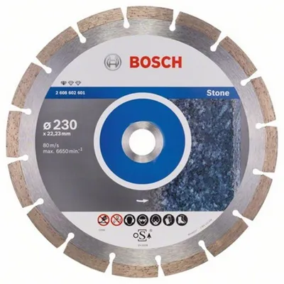Image de Bosch Standard for Stone - Diamant-Schneidscheibe - für Stein - 230 mm (2608602601)