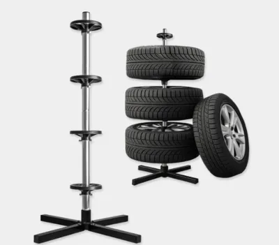 Produktbild von Felgenständer Reifenständer für die Lagerung von 4 Autoreifen 100kgmit Felgen bis Reifenbreite 225 mm Max 100kg