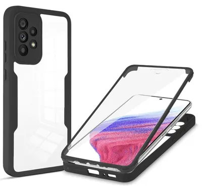 Produktbild von Techsuit ColorVerse 360 Hülle mit Schutzfolie für Samsung Galaxy A53 - Schwarz