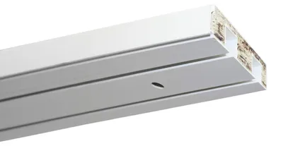 Produktbild von GARDINIA Vorhangschiene GE2, 2-läufig, Kunststoff, Weiß, 120 cm