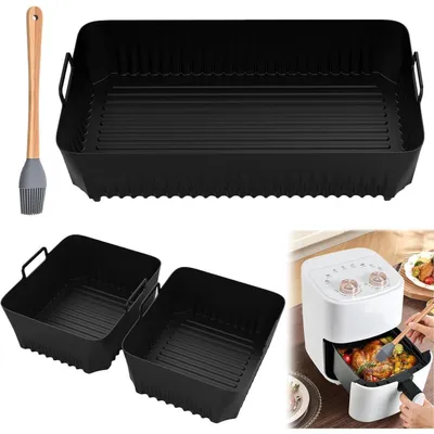 Produktbild von Heißluftfritteuse Zubehör 3er-Set Silikonformen 10,4L/5,2L + Silikonbürste