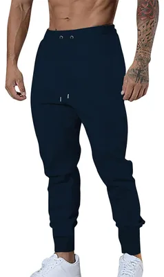 Productafbeelding van Heren Vrijetijdsbroek van Katoen met Elastische Tailleband