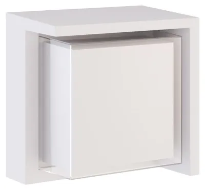 Obrázok produktu pre Nástenná LED svietidlo Blis Square 15 W, 180°, s integrovaným vypínačom, teplota farby 2700 K/3200 K/4000 K, matná biela, pre vonkajšie použitie – Beneito & Faure
