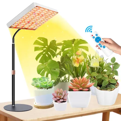 Produktbild von 264 LED Vollspektrum Pflanzenlampe 3 Modi Höhenverstellbar Zimmerpflanzen Pflanzenlicht Grow Lampe mit Fernbedienung und Timer