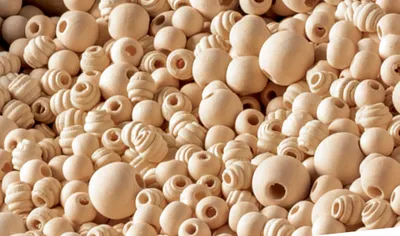 Image de folia 22991 folia mélange de perles en bois NATURAL Jumbobox, 1 kg