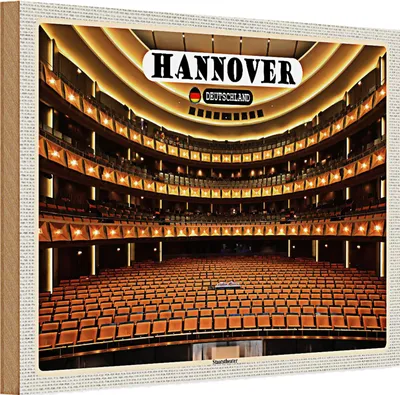 Produktbild von Holzschild Städte Hannover Staatstheater 30x20cm