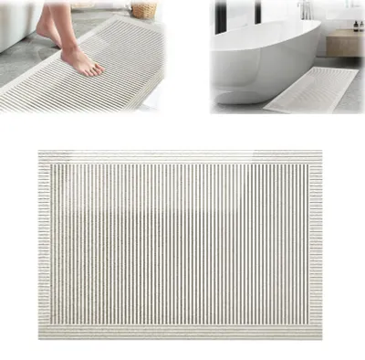 Immagine prodotto di Tappetino antiscivolo per doccia con foro di scarico, 80x120 cm