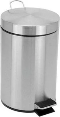 Produktbild von Mülleimer mit Pedal Silberfarben Edelstahl (3L)
