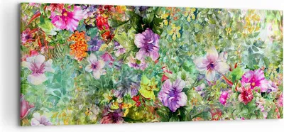 Produktbild von Bild auf Leinwand - Leinwandbild - blume sommer natur - 120x50cm - Wand Bild - Wanddeko - Leinwanddruck - Bilder - Kunstdruck - Wanddekoration - Leinwand bilder - Wandkunst - AB120x50-3842