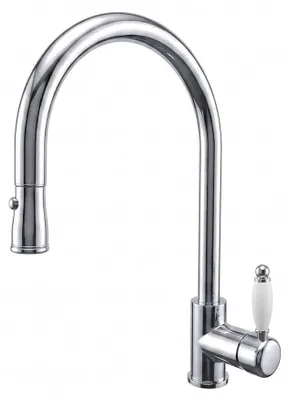 Immagine prodotto di PB Rubinetto da cucina classico monocomando con bocca estraibile, cromato 1208972850