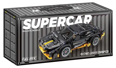 Produktbild von Bouwsteentjes Set Pull Back Sport Auto - 589dlg.
