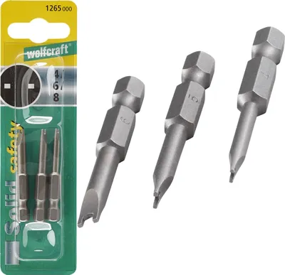 Zdjęcie produktu dla wolfcraft GmbH 4006885126503, 1 szt., Heks bezpieczeństwa (imperialny), 50 mm, 25,4 / 4 mm (1 / 4"), Sześciokątny