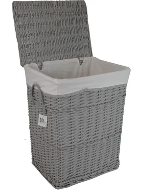 Produktbild von Kôš na bielizeň Kôš na bielizeň Truhlica na bielizeň Prútené sivé obdĺžnikové 60L Kryt 40x30 H.55
