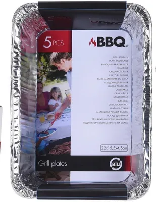 Obrázek produktu pro 5 kusů hliníkových nádob na přípravu BBQ