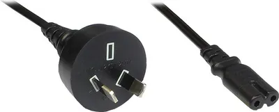 Produktbild von Euro-Netzkabel, Netzstecker an Euro 8 Buchse, Australien, 1,8m, Good Connections®