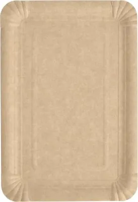 Produktbild von Teller, Pappe "pure" eckig 16,5 cm x 23 cm braun