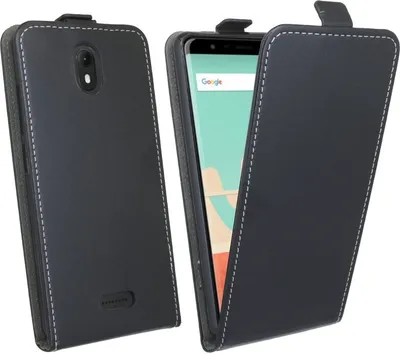 Produktbild von Wiko View Go Handyhülle Tasche Flip Case Smartphone Schutzhülle Schwarz