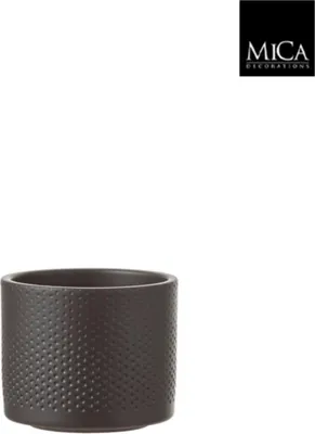 Produktbild von Era Topf rund dunkelgrau h10xd12 cm Mica Decorations