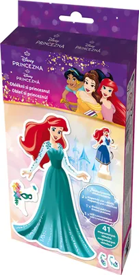 Obrázok produktu pre Magnetické obliekanie s omaľovánkou Disney Princezné