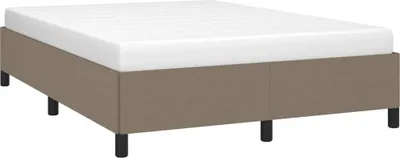 Obrázek produktu pro vidaXL Rám postele bez matrace Taupe 140x190 cm látka