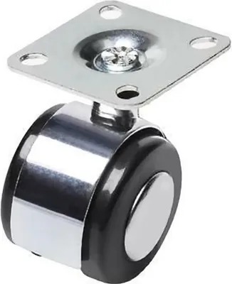 Produktbild von Möbelrollen Transportrollen Platte Möbelrolle Lenkrolle Weichbodenrollen Metall Ø50mm Ohne Bremse