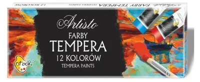 Obrázek produktu pro Temperové barvy, 12 barev v tubách – Sweet colours