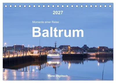 Produktbild von Baltrum - Momente einer Reise (Tischkalender 2027 DIN A5 quer), CALVENDO Monatskalender
