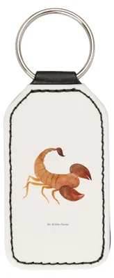 Produktbild von Mr. & Mrs. Panda schlüssel anhänger Sternzeichen Skorpion - Weiß - Geschenk, Taschenanhänger, Geburtstag November, Oktober, schlüsselbund, Tierkreiszeichen, für