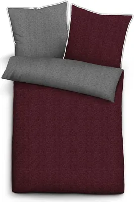 Immagine prodotto di biancheria da letto in flanella biberna melange tinta unita 135x200 cm bordeaux