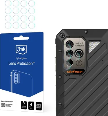 Produktbild von 3mk Hybridglas Lens Protection für Ulefone Power Armor 19Kamera Objektiv Kameralinse 0,16mm 6H (4 Stück)