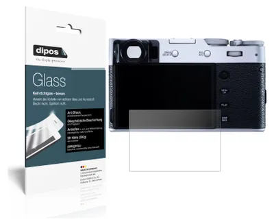 Produktbild von 2x Schutzfolie für Fujifilm X100V matt - Anti-Shock 9H Folie dipos Glass Kunststoffglas