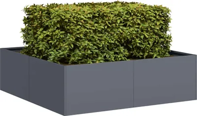 Produktbild von "2026 Aktion"Pflanztopf/Blumenkübel Moderne - Pflanzkübel - Blumentopf Anthrazit 100x100x30cm Stahl DE785828 - Beete