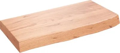 Obrázok produktu pre vidaXL Umývadlová doska svetlohnedá 60x30x(2-6) cm z masívneho dreva