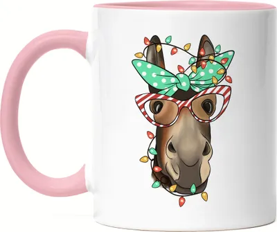 Produktbild von Frohe Weihnachten Tasse Rosa Weihnachten Merry Christmas Frohe Weihnachten Weihnachtszeit Heiligabend 24. Dezember