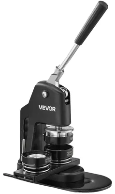 Productafbeelding van VEVOR knopenpers, diverse maten, set met 58 + 32 mm badgesnijders, knopenmaker voor kinderen, doe-het-zelf cadeaus, accessoires voor het maken van knopen, inclusief 500 stuks