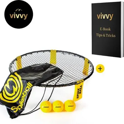 Produktbild von Famanu Spikeball Set Multifunktional - Inklusive 3 Bälle & Tragetasche
