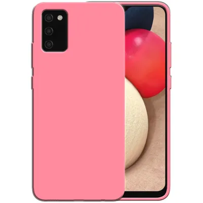 Produktbild von Smartphonica Silikonhülle für Samsung Galaxy A02s Hülle mit weicher Innenseite - Pink