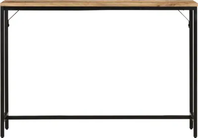 Produktbild von vidaXL Konsolentisch 110x30x75 cm Raues Massivholz Mango und Eisen