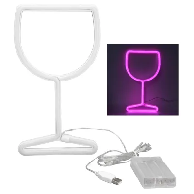 Obrázok produktu pre Neónové svetlá Duálne napájanie LED svetelný zdroj Úspora energie Závesný dizajn Neon SignPink