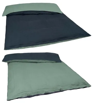 Produktbild von Bettbezug Doubleface ca. 135x200 cm natural-mint/tiefsee-blau 100% Leinen beties "Leinen"