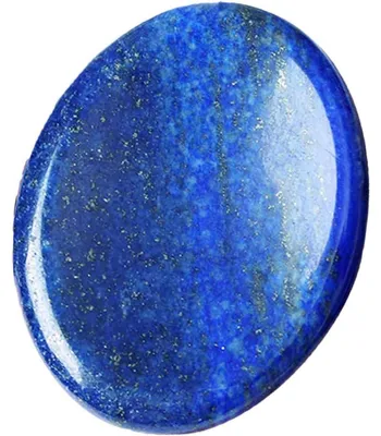 Obrázok produktu pre Sada oválnych kameňov lapis lazuli, nazývaných "Handschmeichler Sorgenstein", s rozmermi 42-45 mm a hmotnosťou 30 g