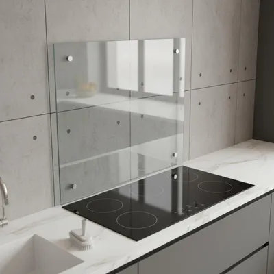 Zdjęcie produktu dla Kuchenny splashback 80x55cm splashback kafelek backsplash kuchenka splashback przezroczyste szkło