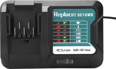 Zdjęcie produktu dla Ładowarka do akumulatorów litowych Szybka ładowarka do akumulatorów 10,8 V 12 V Makita DC10WD BL1015